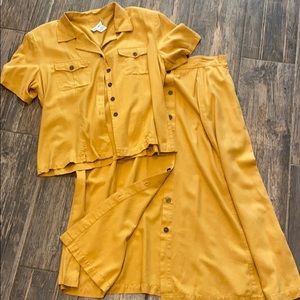 Anna and Frank | Vintage Button Skirt and Top